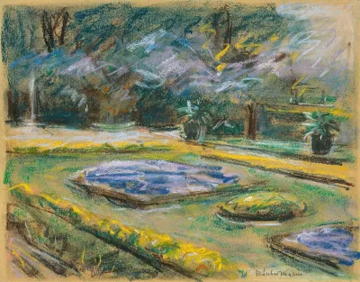 Die Blumenterrasse Im Wannseegarten Nach Nordosten