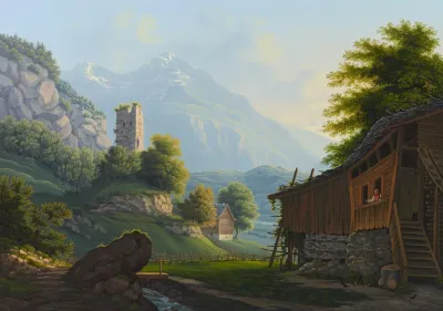 Die Burg Resti Im Meirigerthal