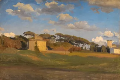 Die Casina Di Raffaello Und Ein Aussichtsturm Im Park Der Villa Borghese