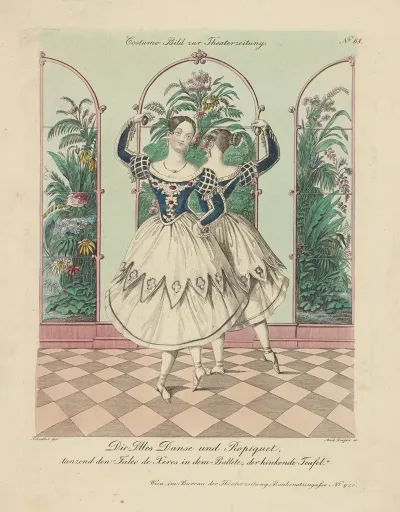Die Dlles Danse Und Ropiquet Tanzend Den Jaleo De Xeres In Dem Ballete Der Hinkende Teufel