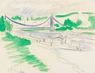 Die Elbbrucke Das Blaue Wunder Die Loschwitzer Brucke In Dresden