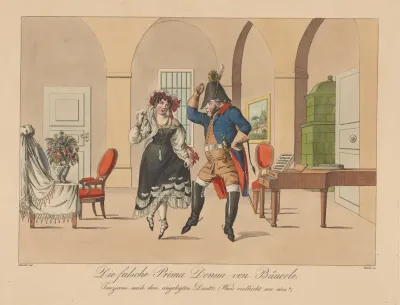 Die Falsche Prima Donna Von Bauerle Tanzscene Nach Dem Eingelegten Duette Wars Vielleicht Um Eins