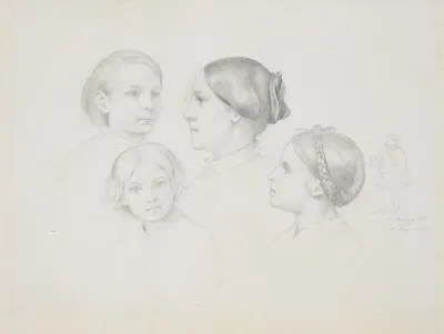 Die Familie Des Kunstlers Rechts Ein Selbstbildnis