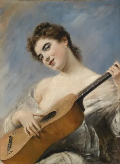 Die Gitarrenspielerin