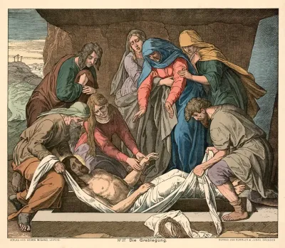 Die Grablegung The Burial Of Christ