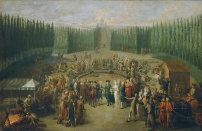Die Grundsteinlegung Des Concordiatempels In Laxenburg