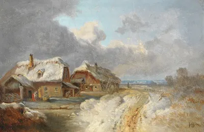 Die Hauser Von Forstenried Im Winter