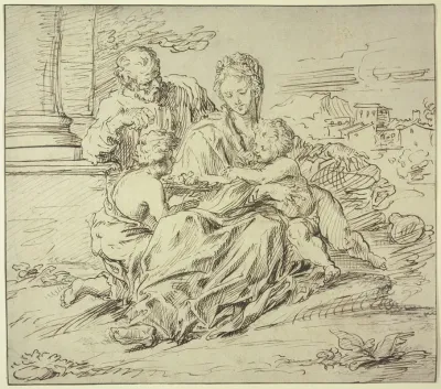 Die Heilige Familie Mit Dem Johannesknaben 3