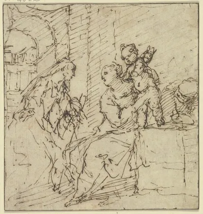 Die Heilige Familie Mit Der Heiligen Katharina