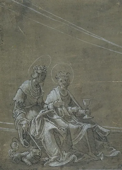 Die Heilige Margarete Und Die Heilige Barbara
