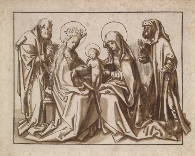 Die Heilige Sippe Anna Selbdritt Mit Joseph Und Joachim