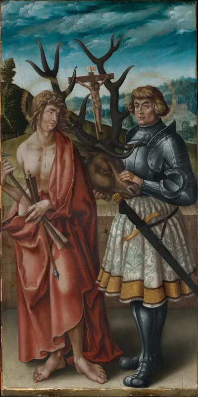 Die Heiligen Sebastian Und Eustachius