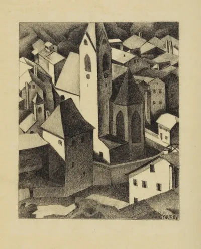 Die Kirche Von Klausen In Tirol