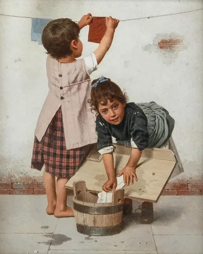 Die Kleine Wascherin The Little Washerwoman
