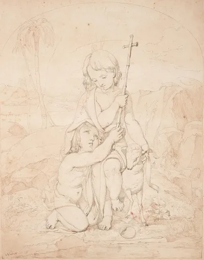 Die Knaben Jesus Und Johannes