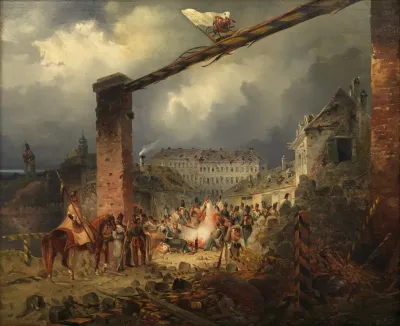 Die Nusdorfer Linie Nach Der Einnahme Durch Die Kaiserlichen Truppen Ende Oktober 1848