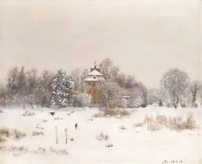Die Oede Bei Frankfurt Im Winter