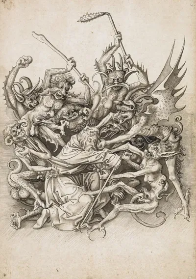 Die Peinigung Des Hl Antonius Durch Damonen