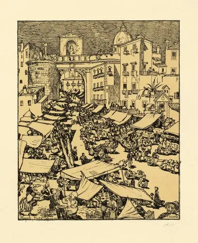 Die Porta Capuana In Neapel