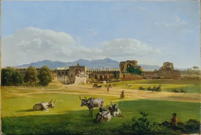 Die Porta San Giovanni Gegen Frascati Campagna Landschaft