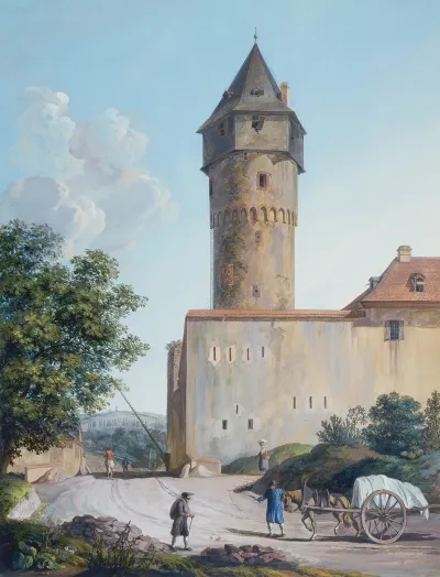 Die Sachsenhauser Warte Zu Frankfurt Am Main