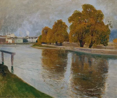 Die Salzach Bei Hallein
