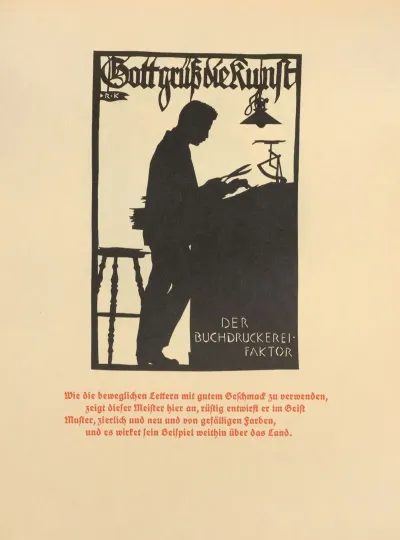 Die Schriftgiesserei Im Schattenbild Pl 18
