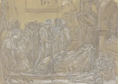 Die Versohnung Der Familien Montague Und Capulet Im Angesicht Der Leichen Von Romeo Und Julia