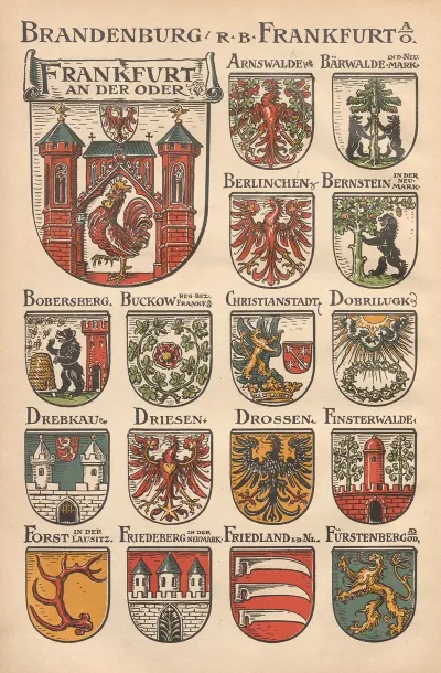 Die Wappen Und Siegel Der Deutschen Stadte Flecken Und Dorfer Pl 17
