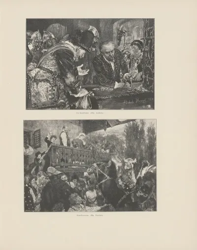 Die kontribution 1885 Kameelkarawane