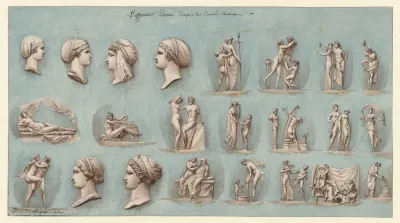 Differentes Postures Dapres Les Cames Antique
