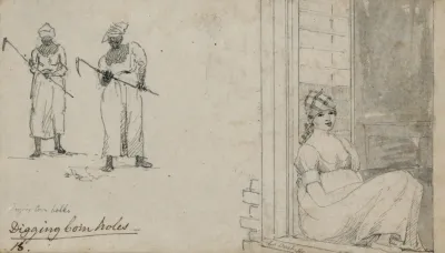 Digging Corn Holes La Duchesse Woman Seated In Window 2
