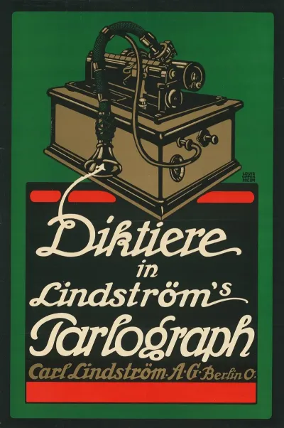 Diktiere In Lindstroms Parlograph Carl Lindstrom Ag Berlin 2
