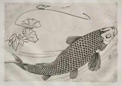 Dinner Service Rousseau Service Large Fish In A Japanese Style No 19