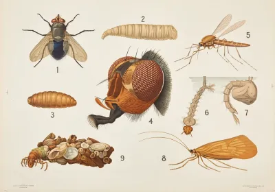 Diptera And Spring Flies