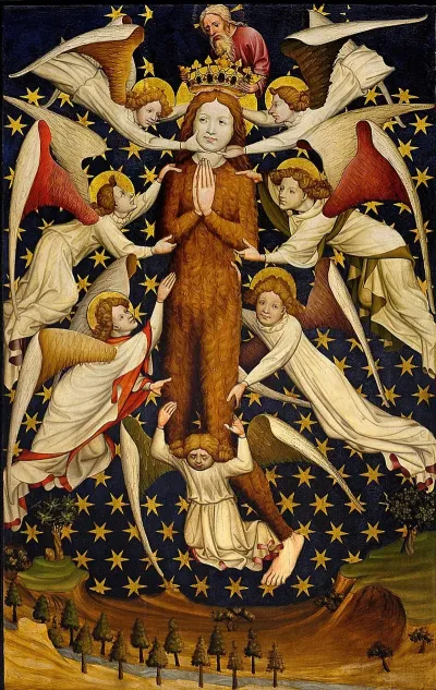 Diptych From The Winterfeld Family Foundation Left Wing Obverse Maria Lactans And Christ As Vir Do