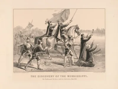 Discovery Of The Mississippi By Ferdinand De Soto And His Followers May 1541