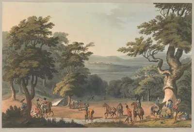 Distant View Of Cuidad Rodrigo From Oak Wood Near The Village Espeja March 1811
