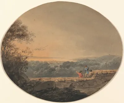 Distant View Of Exmouth From Exeter