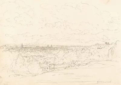 Distant View Of Greenwich