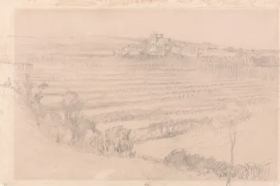 Distant View Of Saint Wulfran Abbeville