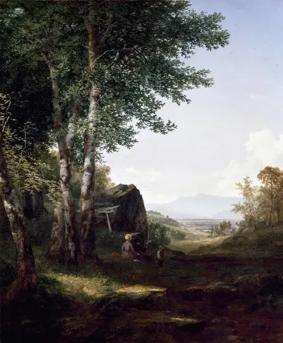 Distant View Of The Mansfield Mountain Vermont