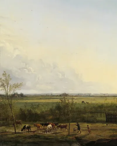 Distant View Of The Meadows At S Graveland