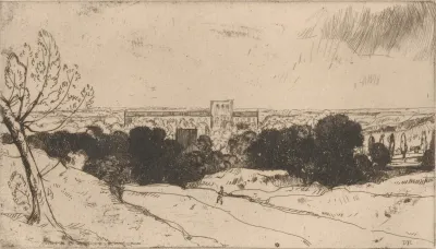 Distant View Of Winchester And St Cross