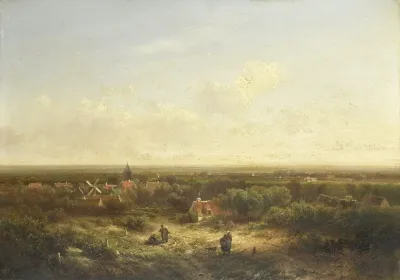 Distant View With A Village