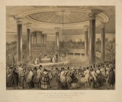 Distribution Of The American Art Union Prizes At The Tabernacle Broadway New York 24th Dec 1847