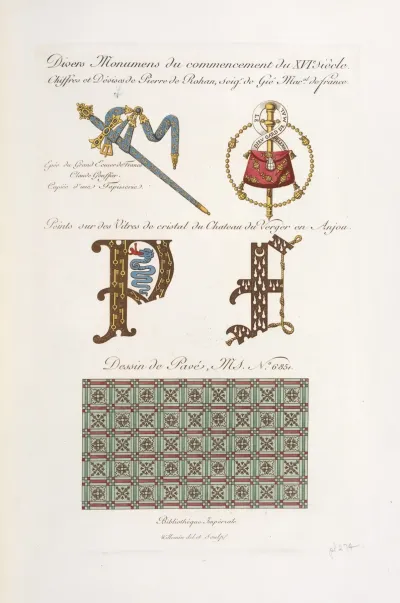 Divers Monumens Du Commencement Du Xvie Siecle