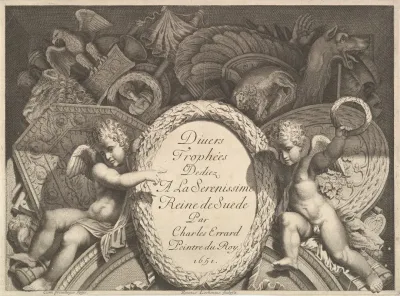 Divers Trophees Weapon Trophies After The Facade Of Palazzo Milesi In Rome Pl 1