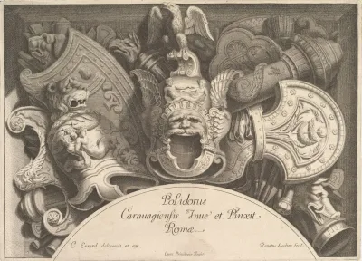 Divers Trophees Weapon Trophies After The Facade Of Palazzo Milesi In Rome Pl 5