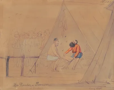 Doctor Charles Fischer And Doctor Jean Allard Janson Jeancon At Camp Wood Kentucky